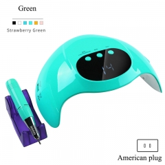 Green American plug