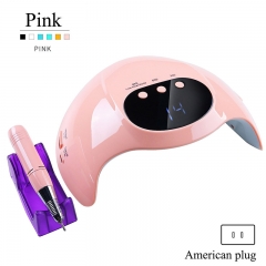 Pink American plug