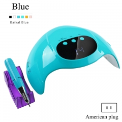 Blue American plug