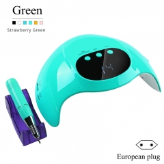 Green European plug
