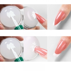 1Pcs Nail Art Silicone Head Handheld Lamp Print Head Aurora with Diamond Milky White Silicone Sealed Nail Tools