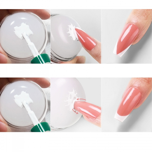 1Pcs Nail Art Silicone Head Handheld Lamp Print Head Aurora with Diamond Milky White Silicone Sealed Nail Tools