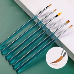 1Pcs Nail Art Dotting Pen Acrylic Drawing Liner Flower Brush Rhinestone Crystal UV Gel Painting Manicure Tool