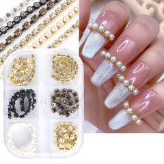 1box Nail Art Brick Decoration Charm Nail Chain Decoration