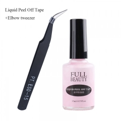 Liquid Peel Off Tape+Elbow tweezer