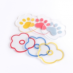 1Pcs Flower Claw Shape Nail Art Palette Color Mixing Display Acrylic Painting Gel Palette Draw Plate Manicure Tools 