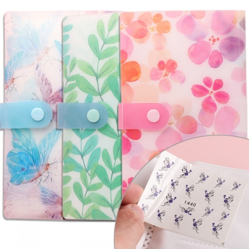 1Pcs Nail Stickers Album Sticker Storage Book Empty Photo Organizer Holder Nail Accessories And Tools