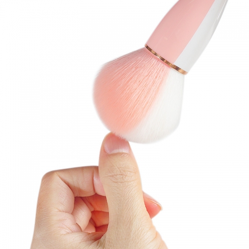 1Pcs Small Pretty Waist Thin Handle Dust Nail Blush Brush Loose Powder Brush Makeup Brush