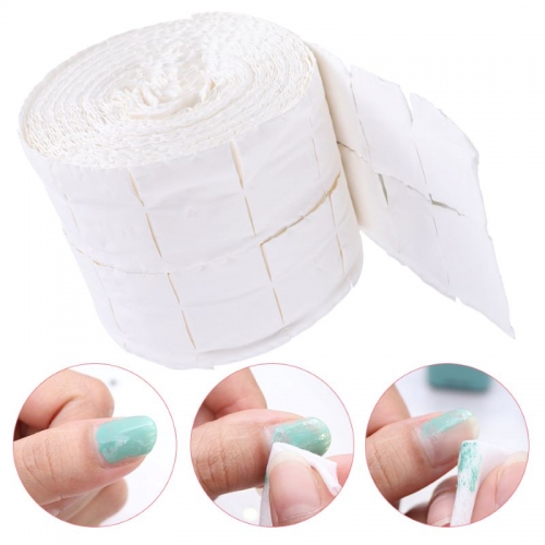 300pcs/set Nail Polish Remover Pads Tool Nail Gel Napkins Roll Cleaning Wipes Lint-Free Paper Manicure Cleaner 