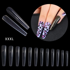 1 Box Full Set Of Transparent Natural Transparent Ballet Nail Salon With Long Fingertips And Wearing Nails