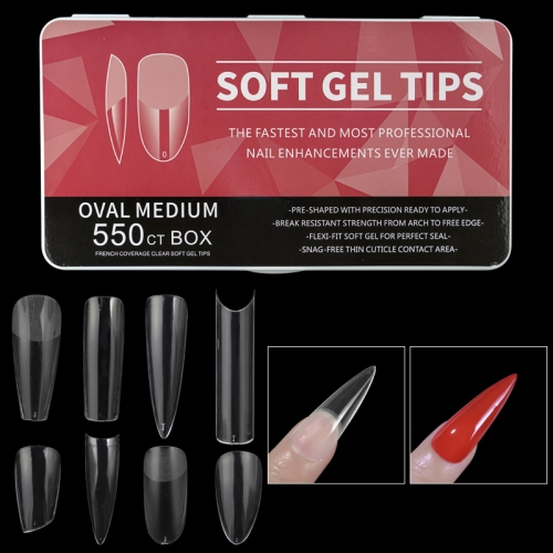 1Box Poly Nail Gel Quick Building Acrylic Extension System Long Full Stick Half Stick Fake Nails Fake Tip Nail Mold Tip