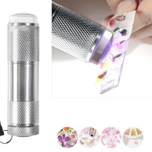 1Pcs LED Lights Mini Flashlight Portable Nail Dryer UV Lamp phototherapy Nail Lamp