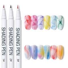 1 Pcs Watercolor Ink Nail Polish Blooming Gel Marble Effect Ink Nail Art Drawing Design Blooming Brush Pen