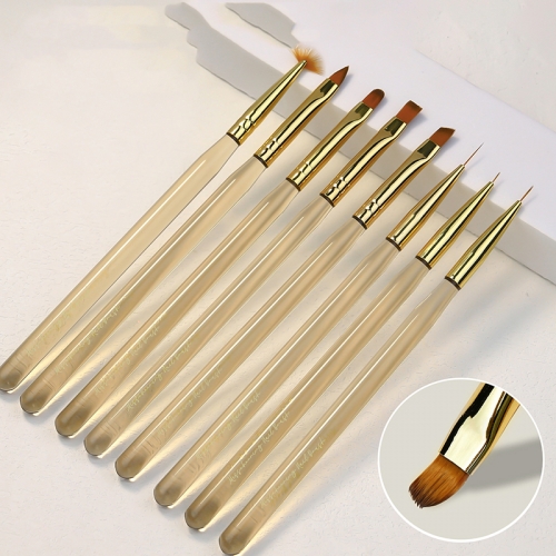1Pcs Hair Color Nail Brushes for Manicure Design 2021 Stylish Nail Brushes for Drawing
