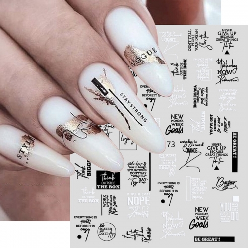 1Pcs Abstract Line Nail Art Decorations Graffiti Strips Nail Art Sticker