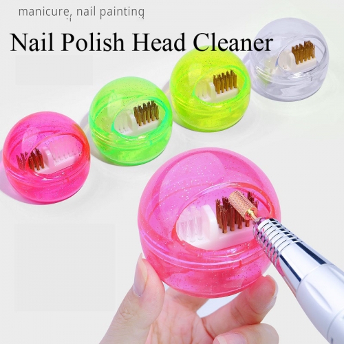 1Pcs  Nail Art Removable Soft and Hard Electric Manicure Drills Nail Cleaning Polishing Head Brush Polishing Head Clean Tool