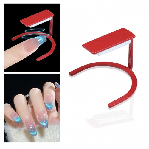 1PCS New Nail Art Cat's Eye Magnetic Stripe 3 Color Bracket Cat Eye Magnet 3D Cat's Eye Rubber Fancy Iron Absorbing Stone Tool