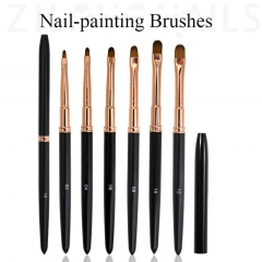 1Pcs Nail Art Brush Gradient Nail Polish Painting Pen Grid Drawing Liner Manicure Tools
