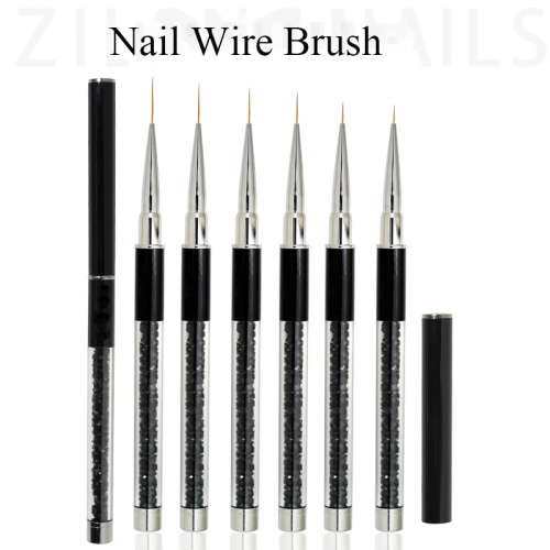  1 Pcs Nail Art Brush Manicure Tools Lines Stripe Flower Painting Drawing Line Brush 