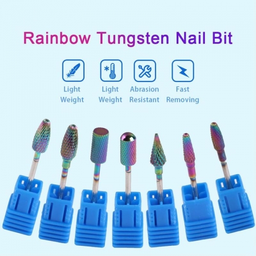 1Pcs Tungsten Carbide Nail Drill Bits For Electric Drill Manicure Machine Accessories Nail Drill E-file For Remove gel tools