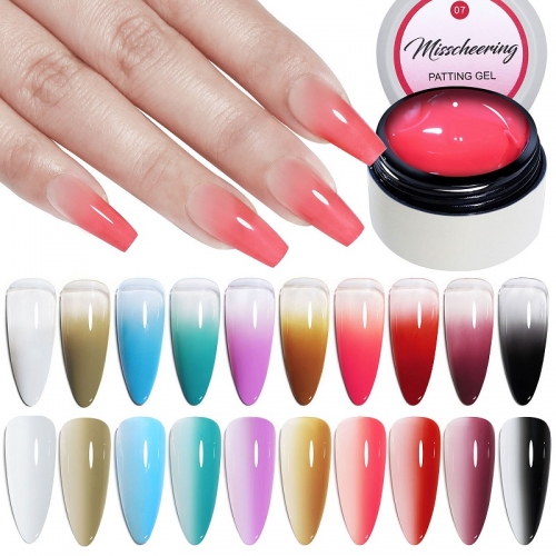 1jar Solid Glue Nail Polish Gel Nail Shop Popular Color Gradual Change Canned Painting Gel Mud Gel For Nail Art Design 