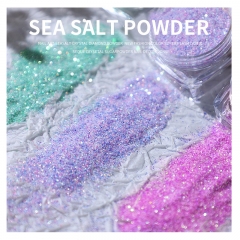 1jar Shining Glitter Dust Chrome Nail Decorations Manicure Tools 12 Colors Sea Salt Powder Nail Art Powder Pigment