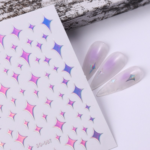 1Pcs Nail Slider Stars Stickers Glitter Shiny Decoration Decal DIY Transfer Adhesive Nail Art Tips Manicure