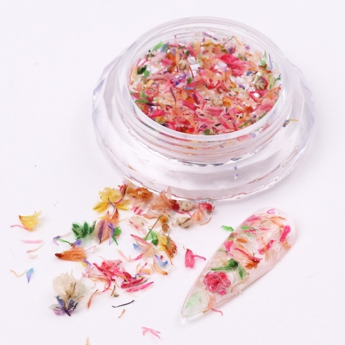 1jar Flowers Petal Glitter Sequins Paillettes Crafts Parts Nail Art Decorations