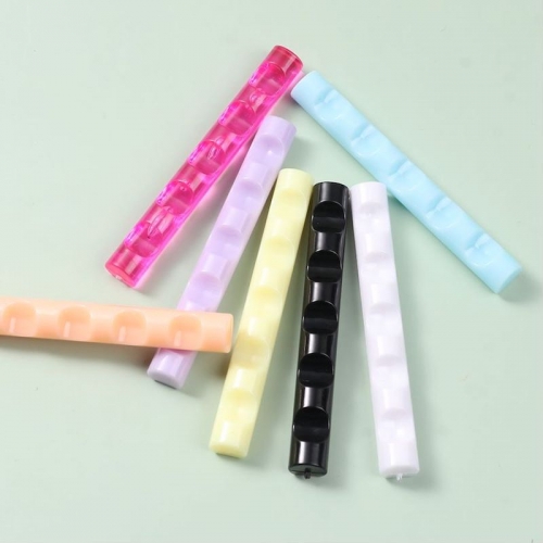 1Pcs Nail Art Brush Holder Stand Transparent Candy Color Pen Holder Acrylic Manicure Penholder Stand Shelf 