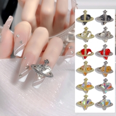 1Pcs Zircon Nail Art Love Design K9 Nail Decoration Nail Art Accessories Nail Art Jewlery