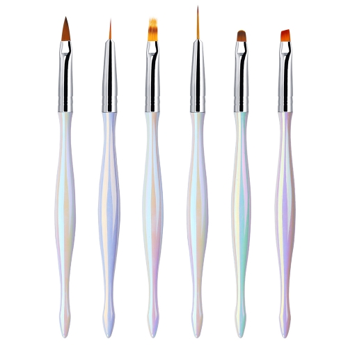 1 Pcs Aurora Nail Art Brush Gradient Pull Line Pen Paint Light Therapy Pen Manicure Tools