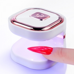 1Pcs New 6W Portable Nail Lamp Compact Nail Baking Lamp Mini Single Finger Light Therapy Lamp USB Interface Nail Lamp Nail Dryer