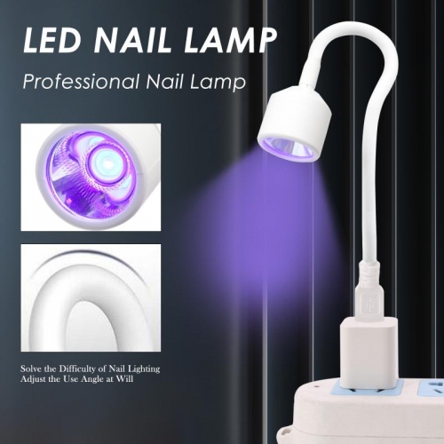 1pcs Mini USB UV/LED Light for Gel Nails 360 Degree Freely Adjustable Tube Nail Dryer Convenient UV Lamp For Nails Art Decoration