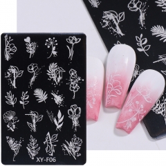 1pcs Retro Flower Butterfly Nail Art Templates Stamping Plate Plant Tulip Stamp Templates Plate Image Decor Tools