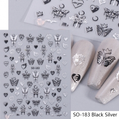 183 Black Silver