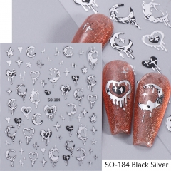 184 Black Silver