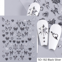 182 Black Silver