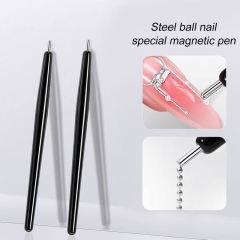 1pcs Nail Magnet Pen For Absorbing Steel Balls High Precision Magnetite Acrylic Rod Nail Art Tool Nail Supplies For Professionals