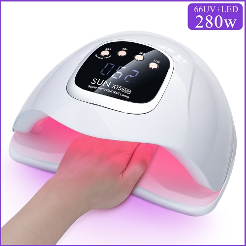 1 Pcs Sun X15 MAX UV LED Nail Lamp Drying Gel Nail Polish Professional 66 LEDS Nail Dryer Light Nail Tool