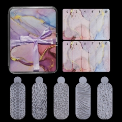 1 Box Nail Tool Reusable Silicone Stickers Box-Packed Nail Mold System Decals Nail Gel Manicure Tools