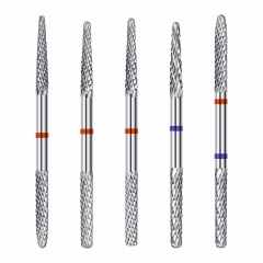 1 Pcs Double Headed Alloy Nail Drill Bits Tungsten Steel Remove Cuticle Nail Head Accessories Nail Tool