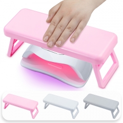 1 Pcs Foldable Nail Hand Rests Manicure Rest Arm Stand Pillow Cushion Holder Desktop Nail Arm Rest Wrist Support Nail Tool