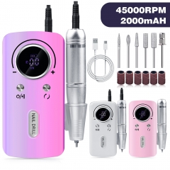 1 Pcs Portable V1 Nail Drill Professional Nail Drill Machine 45000 RPM Electric Nail Nail Tool