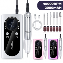 1 Pcs Portable V2 Nail Drill Professional Nail Drill Machine 45000 RPM Electric Nail Nail Tool