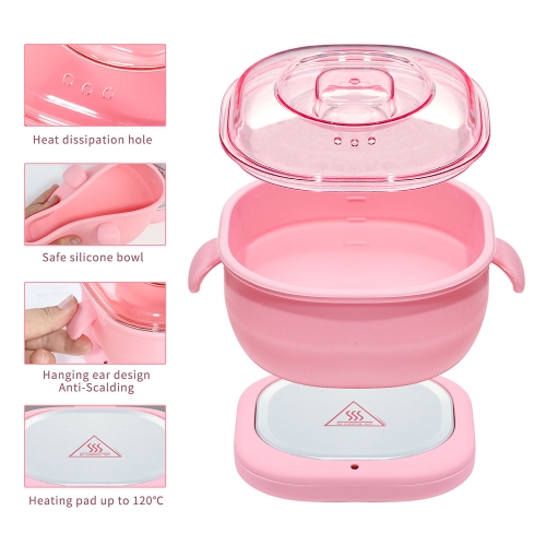 1 Pcs Silicone Wax Melting Machine Beauty Care Wax Therapy Machine Heating Wax Beans Non Stick Pot Easy To Clean Wax Nail Tool
