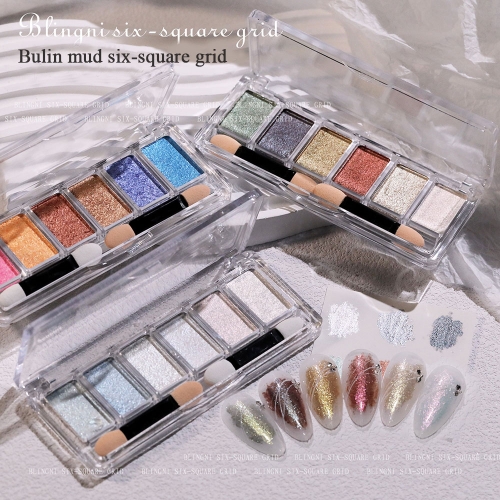 1 Box Powder Nail Glitter Pigment Mirror Fairy Fine Chrome Reflective Rubbing On Dust Manicure Decor Nail Powder