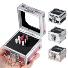 1 Pcs Nail Drill Grinding Bit Holder Box Nail Drill Machine Bits Holder Grinding Heads Storage Box Nail Art Nail Tool