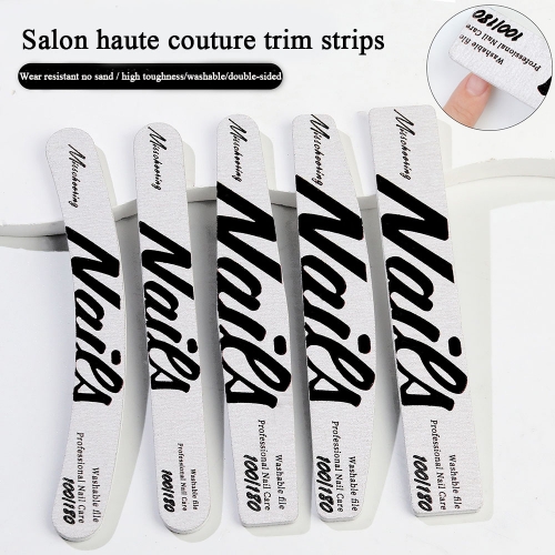 1 Pcs Double Sided Nail File Eva Sanding Rubbing Strip 100/180 Grits Manicure Tool Nail Tool