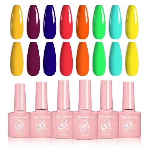 1 Bottle Fluorescence Gel Nail Polish Neon Luminous Gel Polish Summer Candy Nail Gel Nail Gule