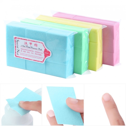 600Pcs/set Nail Polish Remover Cotton Pad Colorful Thicken Lint Free Nail Wipes Nail Art Gel Polish Cleaning Cotton Manicure Tools